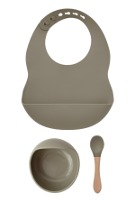 Milk it baby, Silicone Bib & Bowl, Spoon Set - Image 4