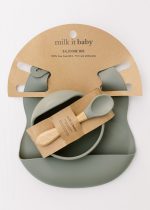 Milk it baby, Silicone Bib & Bowl, Spoon Set - Image 6