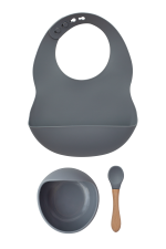 Milk it baby, Silicone Bib & Bowl, Spoon Set - Image 5