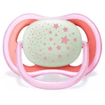 ⁦Philips Avent, Ultra air night Pacifier, Pink 2pcs. /pack, 6-18 months⁩ - الصورة ⁦2⁩