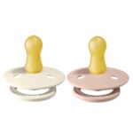 Bibs Colour Natural Rubber Latex Pacifier (2pcs) - Ivory/Blush