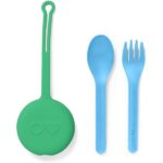 OMIE, Fork, Spoon & Pod Set- Mint Green