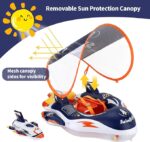 SwimBobo, Swimming Ring Floating with Canopy- Space, 6-36 Months - Image 2
