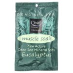 One with Nature, Dead Sea Spa, Mineral Salts, Muscle Soak, Eucalyptus, 70g.