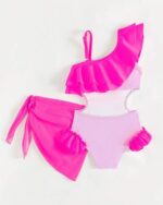 ⁦Pink flamingo swimsuit⁩ - الصورة ⁦2⁩