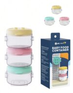Baby Food Container, Space Series, 3pcs.