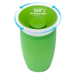 ⁦Munchkin, Miracle 360 Cup, Spill-Proof, 2pcs. / 296ml- 12+ Months⁩ - الصورة ⁦3⁩