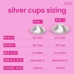 La Vie, Soothing Silver Nursing Cups, healing tool, Pure 925 Silver- Size 1 - الصورة 5