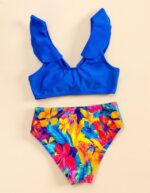 Girl floral swimsuit - Image 2