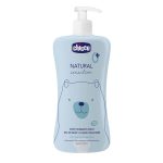 Chicco, Natural Sensation, Baby Hair & Body wash with Aloe and Chamomile, No Tears, 500ml.