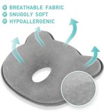 ⁦Head Shaping Pillow, Memory Foam with cover - Grey⁩ - الصورة ⁦6⁩