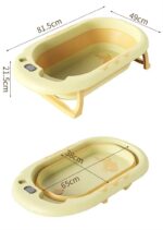 ⁦Folding Thermo Bathtub with Pillow- Grey⁩ - الصورة ⁦4⁩