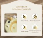 ⁦Folding Thermo Bathtub with Pillow- Grey⁩ - الصورة ⁦6⁩