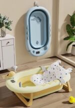 ⁦Folding Thermo Bathtub with Pillow- Grey⁩ - الصورة ⁦8⁩
