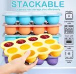⁦Stackable Silicone food freezer tray⁩ - الصورة ⁦2⁩
