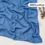 Muslin Swaddle Blanket- Plain Color - Image 4