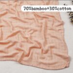 Muslin Swaddle Blanket- Plain Color - Image 6