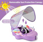 ⁦SwimBobo, Air Free Baby Floats- PURPLE, 6-24 Months⁩ - الصورة ⁦4⁩