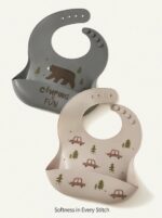 Silicone Bibs- Printed Animal Designs, 2 pcs. - Image 8