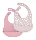Silicone Bibs- Printed Heart, 2pcs. - Image 6