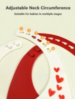 Silicone Bibs- Printed Heart, 2pcs. - Image 4
