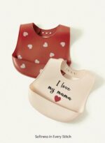 ⁦Silicone Bibs- Printed I Love my Mama, 2pcs.⁩ - الصورة ⁦2⁩