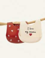 Silicone Bibs- Printed I Love my Mama, 2pcs. - Image 3