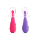 Munchkin, Gentle Scoop, 2 Silicone Training Spoons- 6+ Months