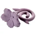 Natruba, Natural Rubber, Teether Hawaii Flower- Purple