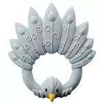 Natruba, Natural Rubber, Teether Peacock