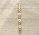 Daisy Fabric Pacifier Holder Clip - Image 6