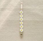 Daisy Fabric Pacifier Holder Clip - Image 9