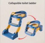 Collapsible Toilet Potty Ladder- Grey - الصورة 3