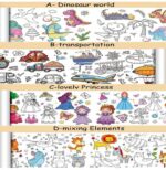 Kids Graffiti Coloring Roll Wallpaper (3 meters length, 30 cm w) - Image 7