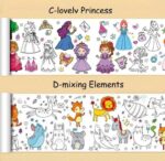 ⁦Kids Graffiti Coloring Roll Wallpaper (3 meters length, 30 cm w)⁩ - الصورة ⁦5⁩