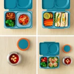 OmieLife Up Bento lunchBox With Thermos And Ice Pack - Teal Green - الصورة 4