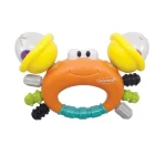 Infantino Sand Crab Rattle & Teether- 0+ Month