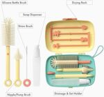 Travel Baby Bottle Cleaning and Drying Set - الصورة 3