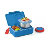 OmieLife Up Bento lunchBox With Thermos And Ice Pack - Cosmic Blue - الصورة 2