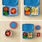 OmieLife Up Bento lunchBox With Thermos And Ice Pack - Cosmic Blue - الصورة 4