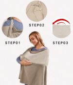 ⁦Breastfeeding Cover (90cmx75cm)⁩ - الصورة ⁦5⁩