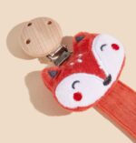 ⁦Fabric Pacifier Clip Holder- Fox, 1pc./pack⁩ - الصورة ⁦2⁩