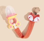 ⁦Fabric Pacifier Clip Holder- Fox, 1pc./pack⁩ - الصورة ⁦3⁩