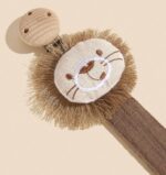 Fabric Pacifier Clip Holder- Lion, 1pc./ pack - Image 2