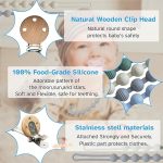 ⁦Silicone Pacifier Clip Holder, 1pc./pack⁩ - الصورة ⁦7⁩