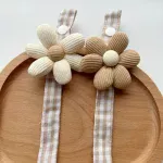 Fabric Pacifier Clip Holder- Flower, 1pc./pack