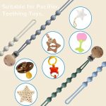 ⁦Silicone Pacifier Clip Holder, 1pc./pack⁩ - الصورة ⁦8⁩
