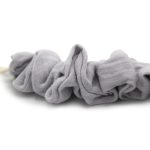 BabyJem, Pacifier Hanger w/ Raw Silk Material - Grey - Image 3