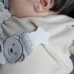 BabyJem, Pacifier Hanger w/ Raw Silk Material - Grey - Image 5