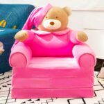 Cushion Baby Sofa Foldable Bed 3 layers- Bear - Image 2